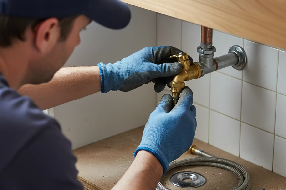 Shutoff valve and fitting work during Repiping in Massillon